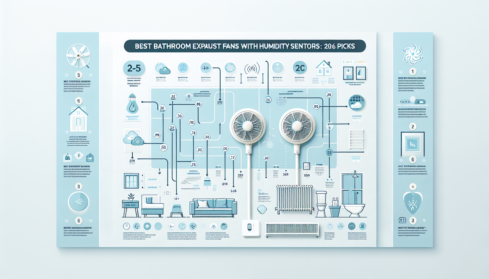 bathroom exhaust fans with humidity sensors infographic