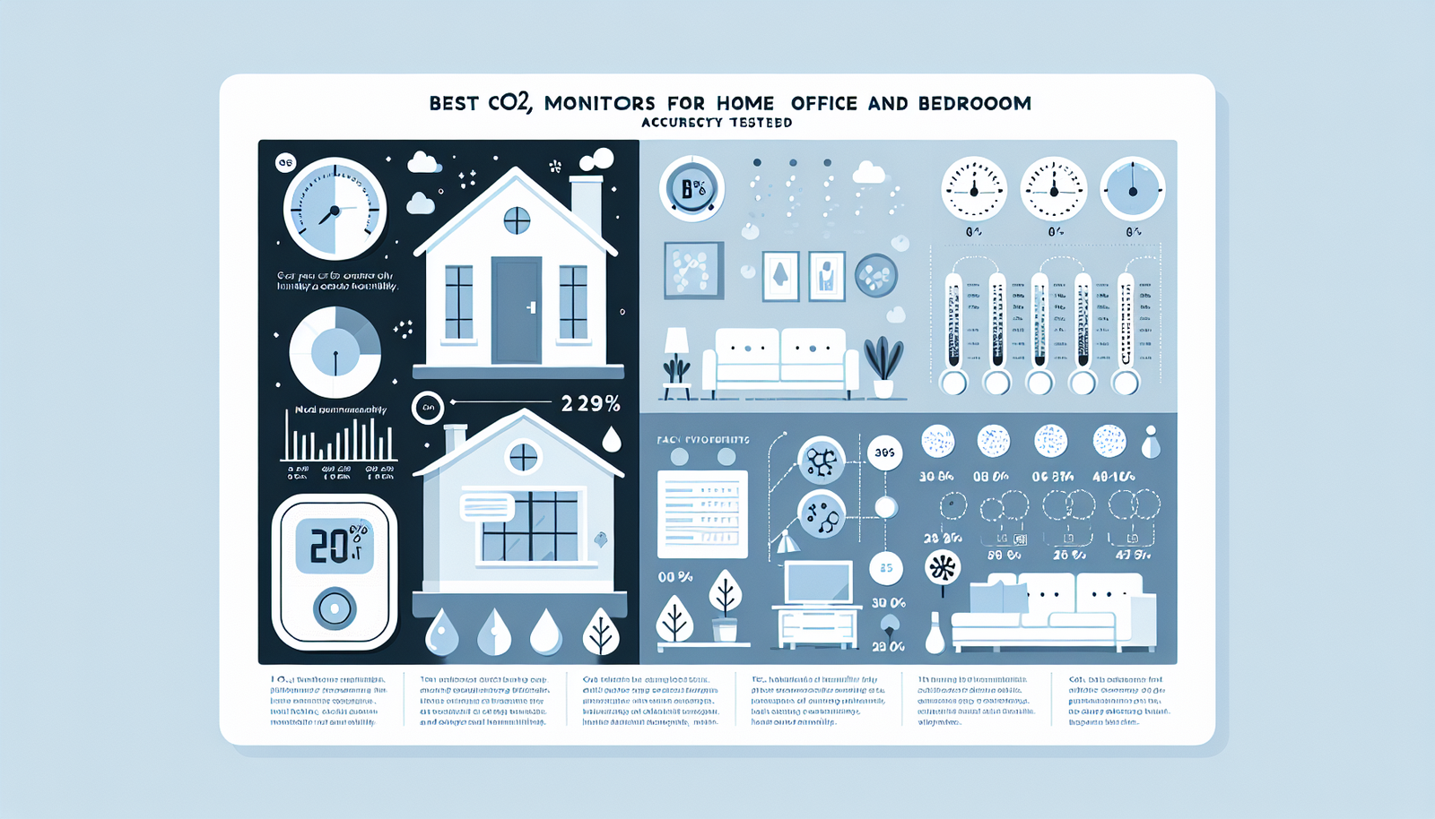 best CO2 monitors for home office infographic
