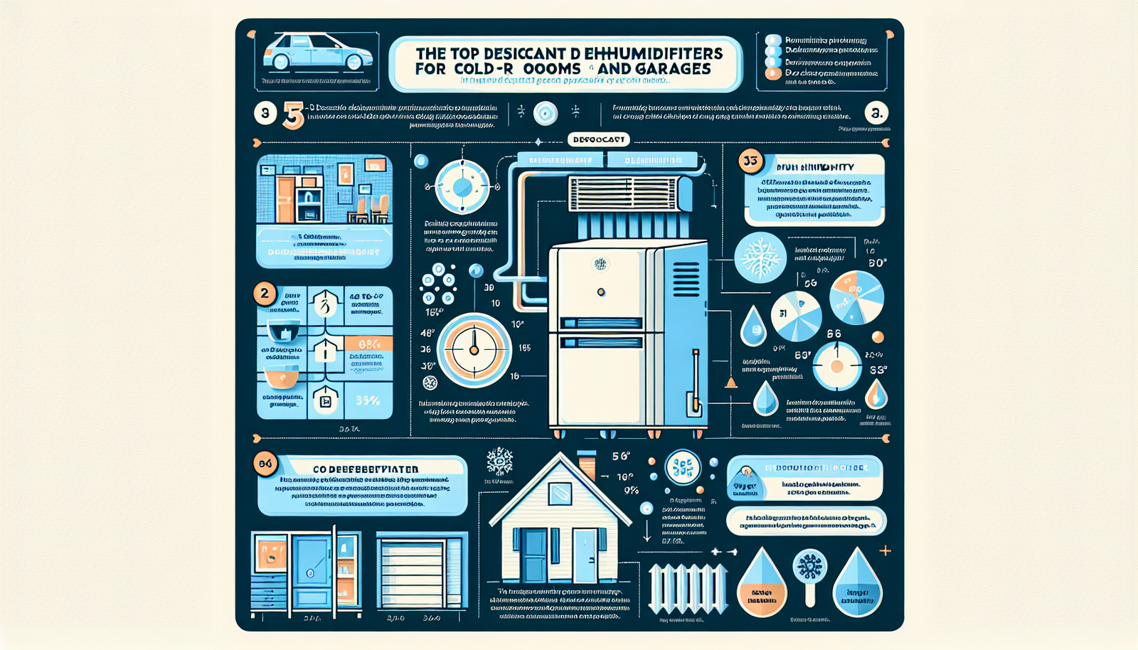 desiccant dehumidifiers for cold rooms and garages infographic