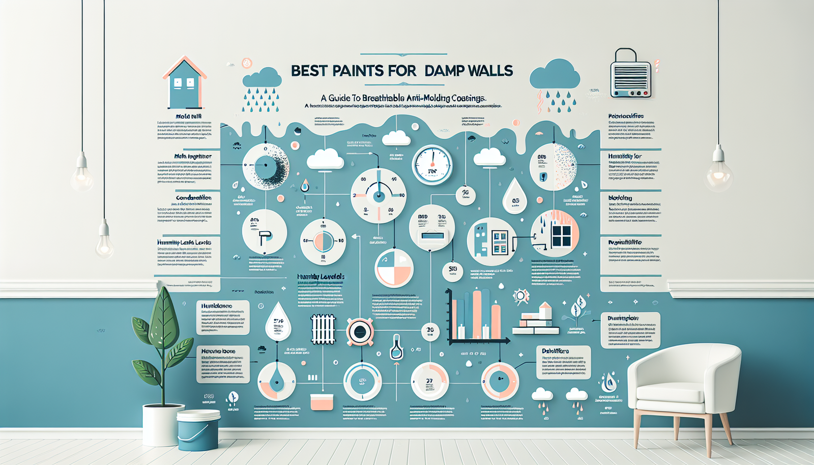 best paints for damp walls infographic