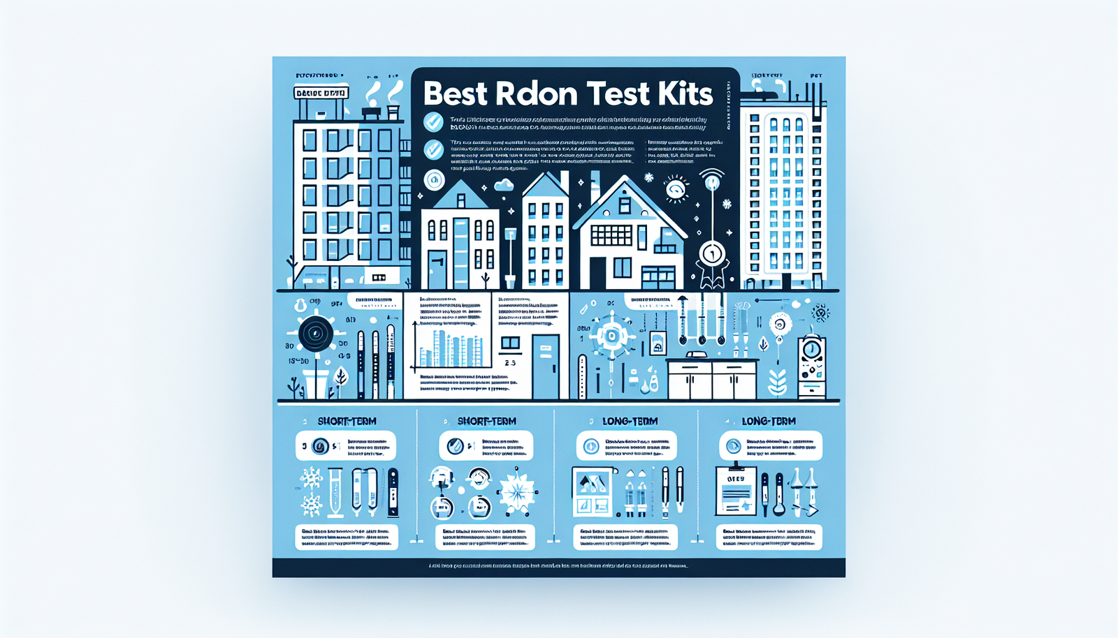 radon test kits for apartments infographic