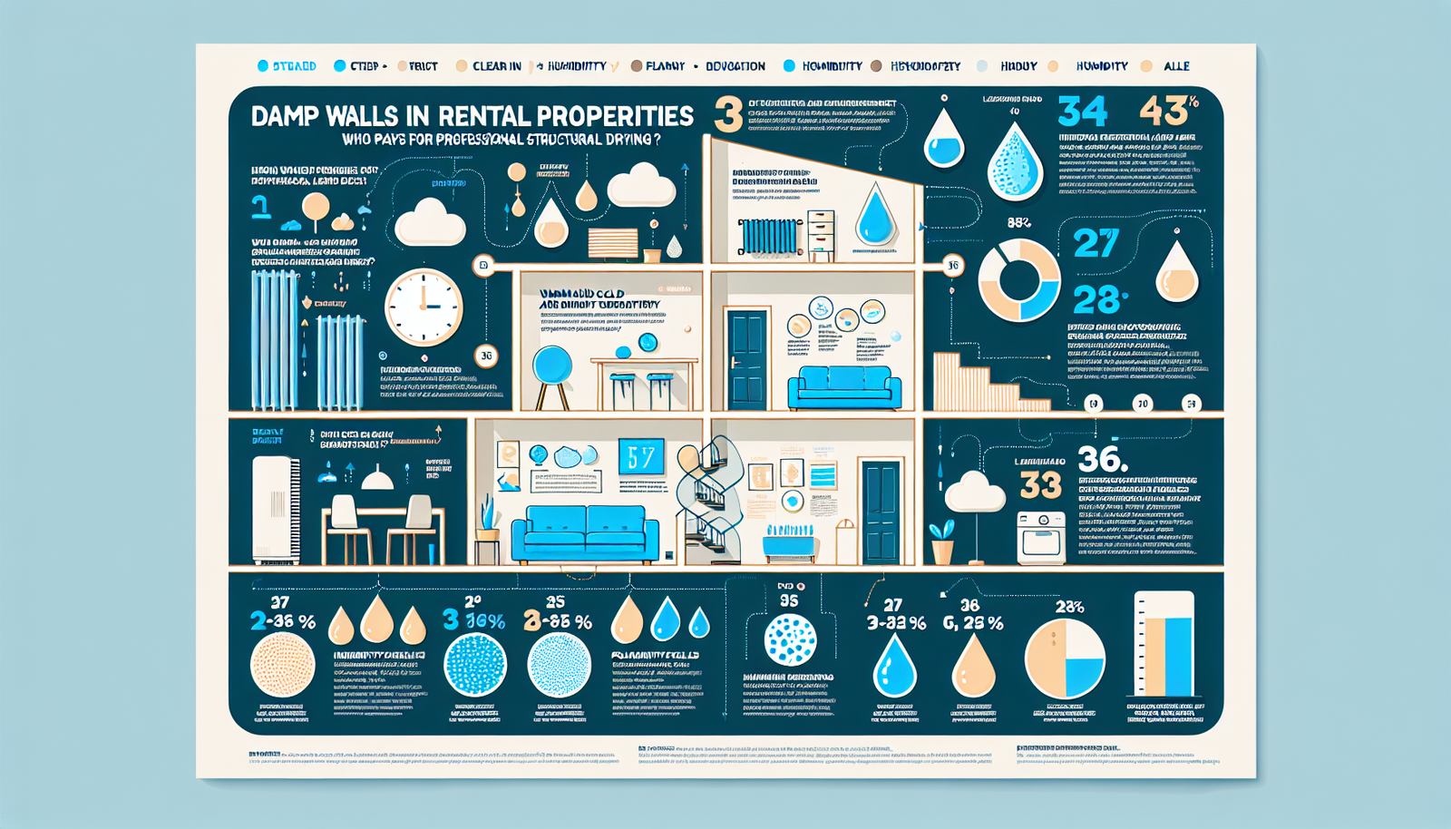 damp walls in rental properties infographic