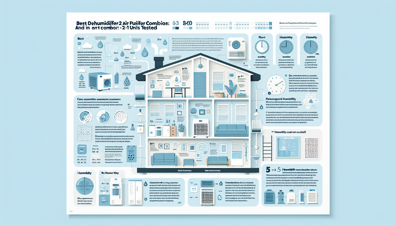 dehumidifier and air purifier combo infographic