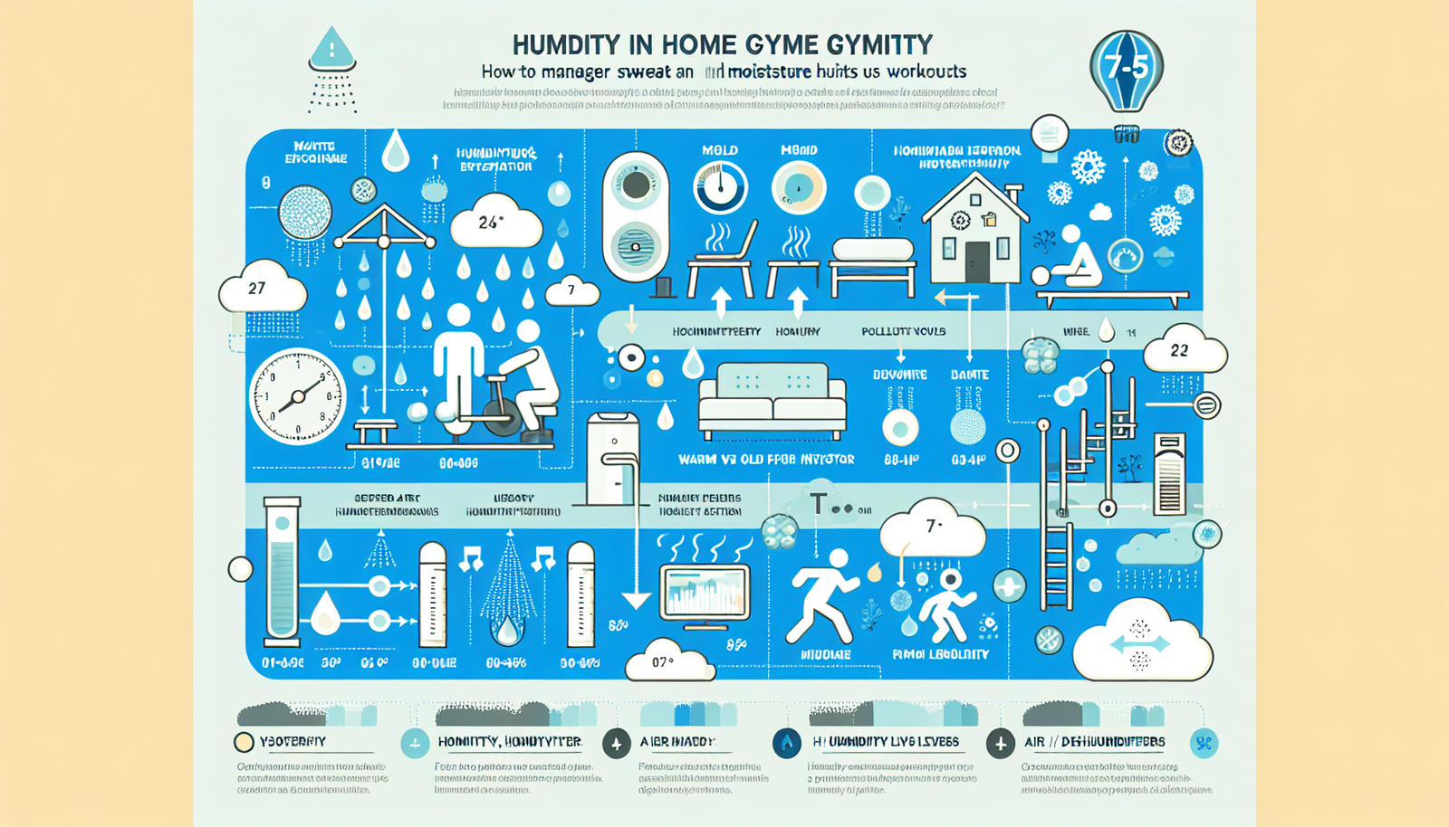 home gym humidity infographic