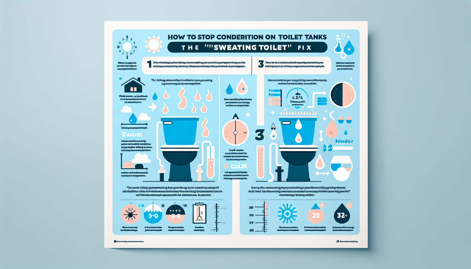 condensation on toilet tanks infographic
