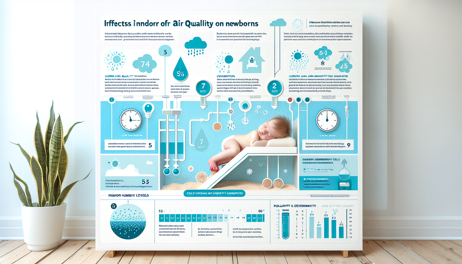 indoor air quality for newborns infographic