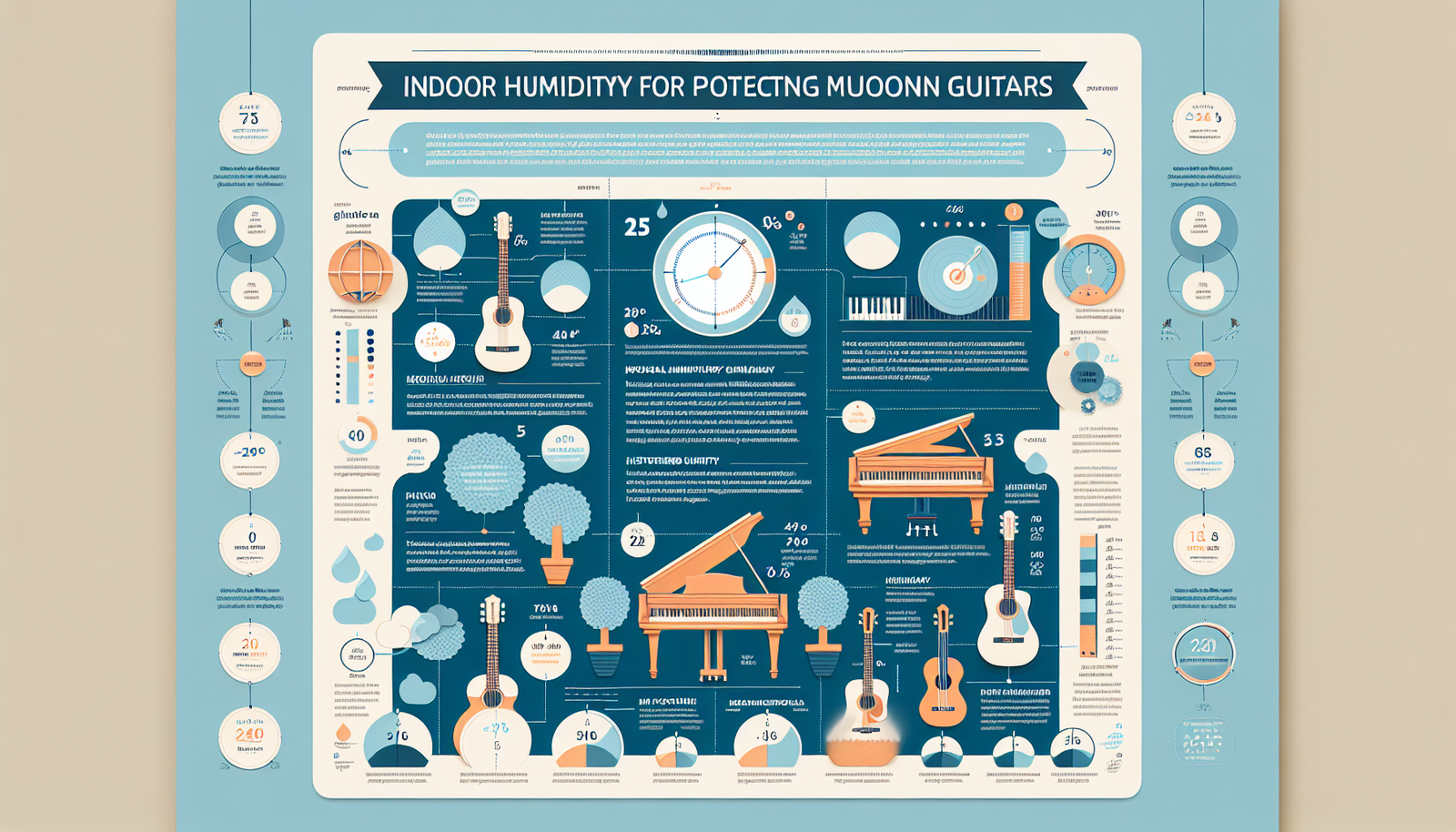 indoor humidity for musical instruments infographic