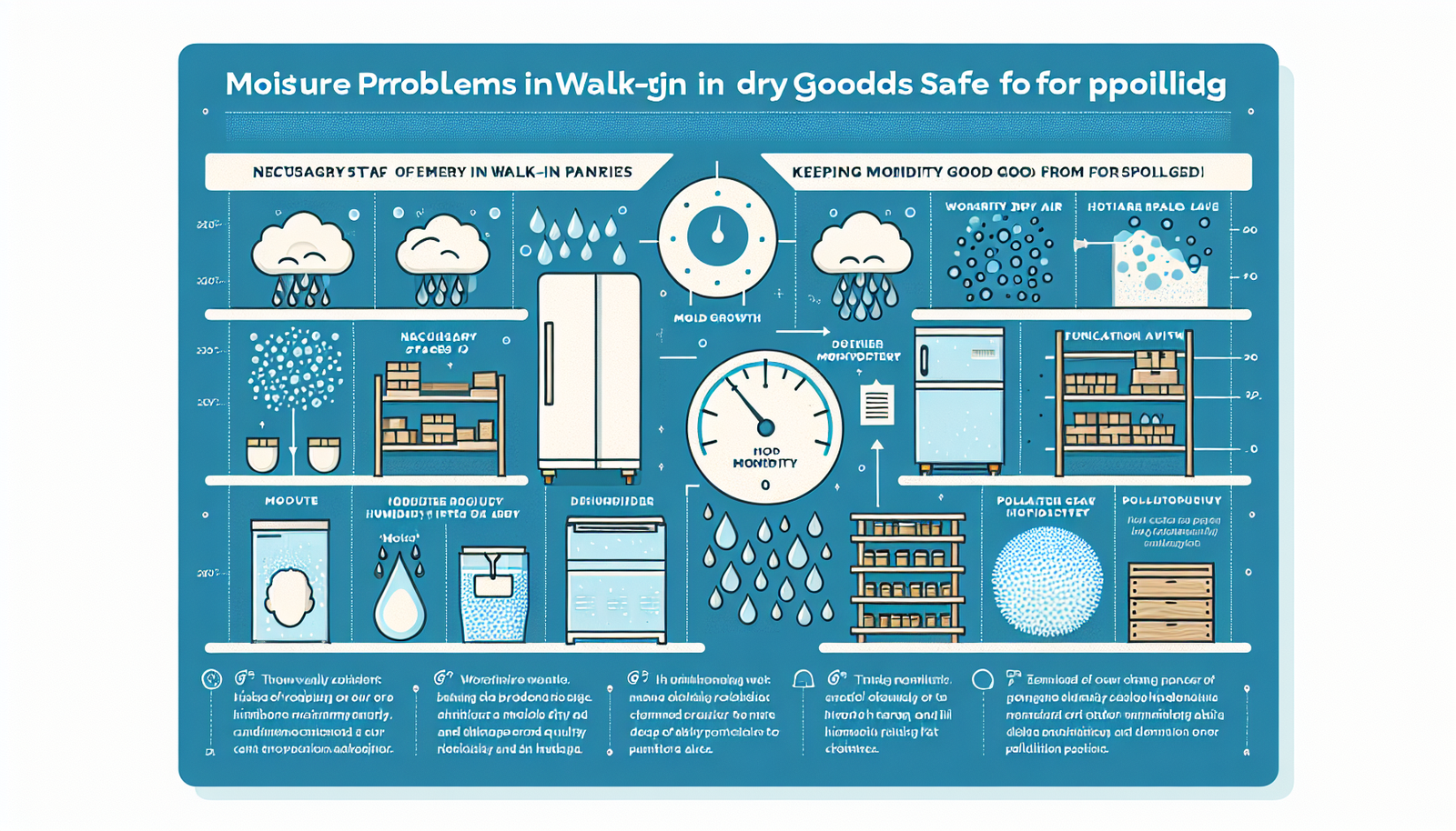 moisture problems in walk-in pantry infographic