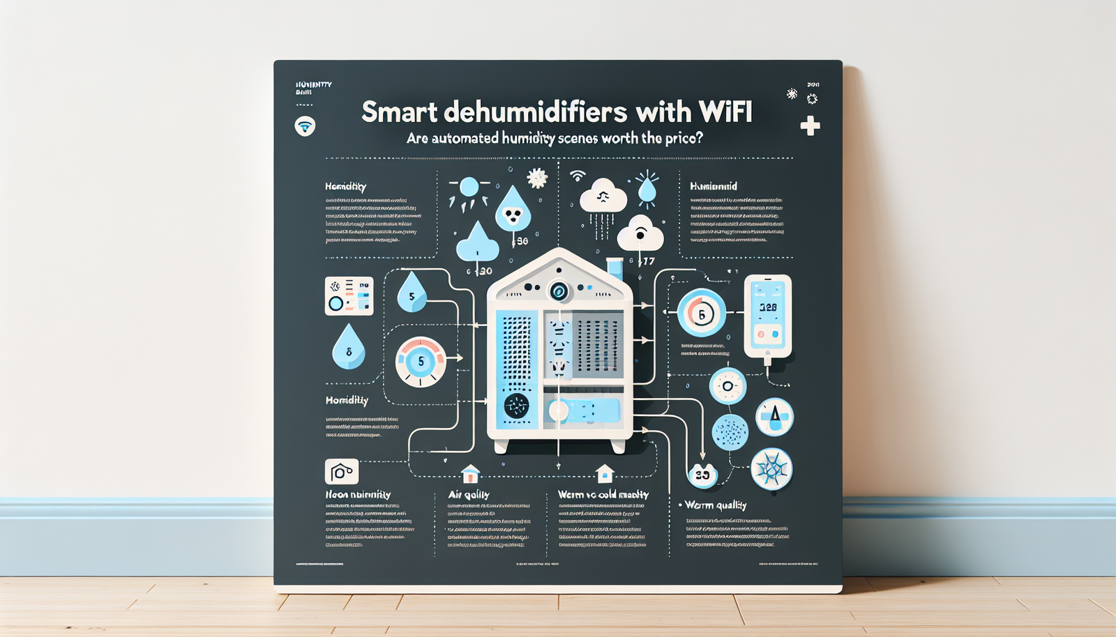 smart dehumidifiers with WiFi infographic