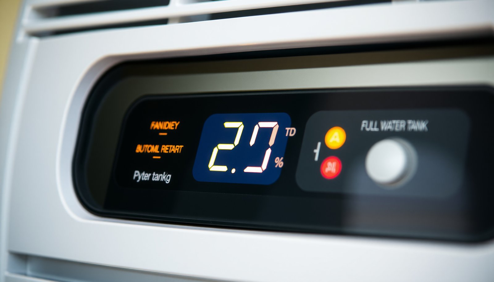 70-pint dehumidifier close-up view