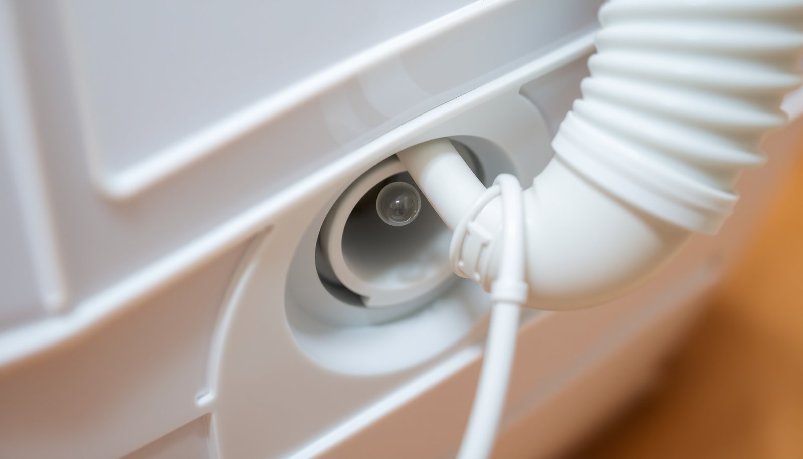 dehumidifier with built-in pump close-up view