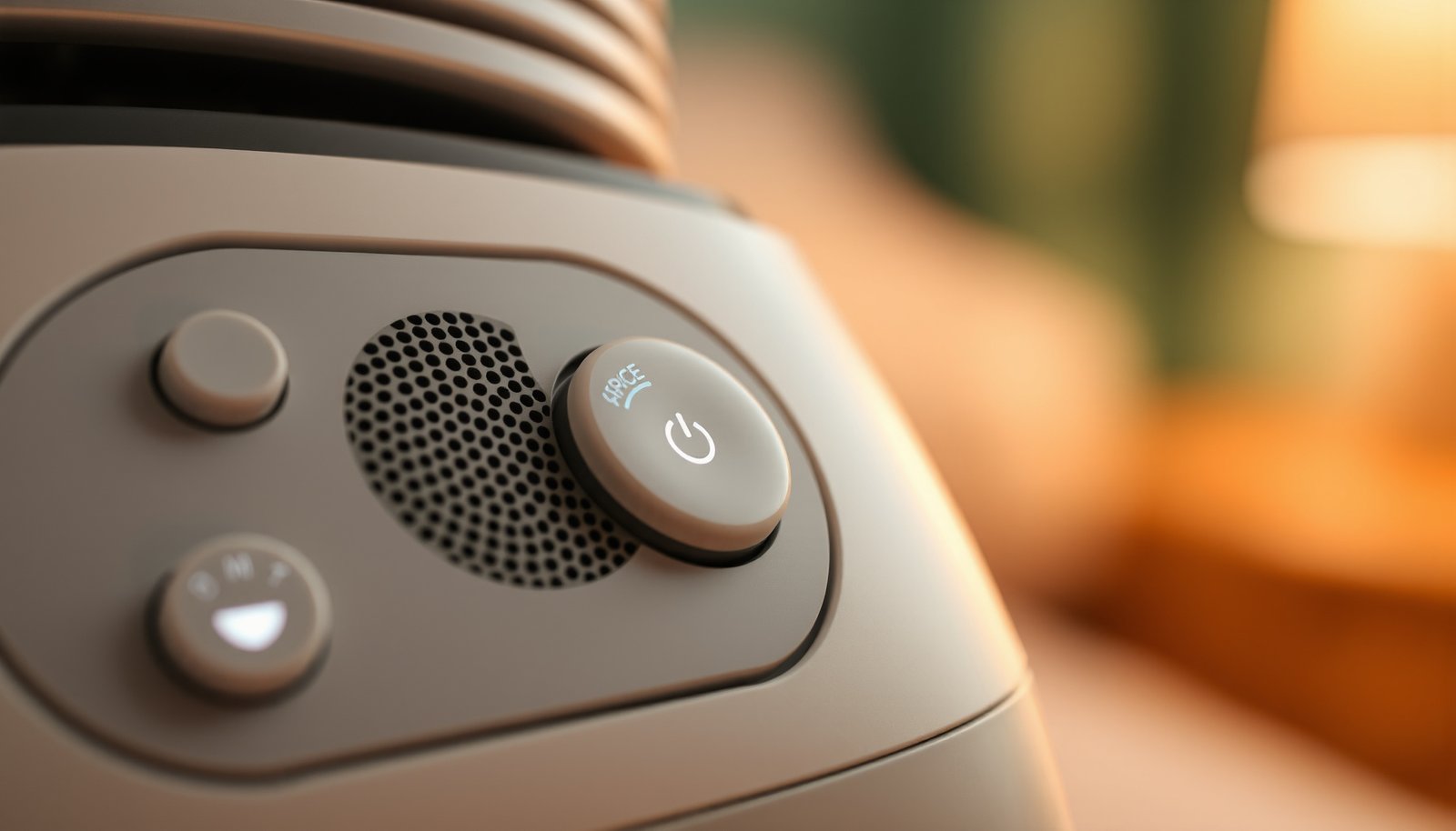 sound machine and air purifier combo close-up view