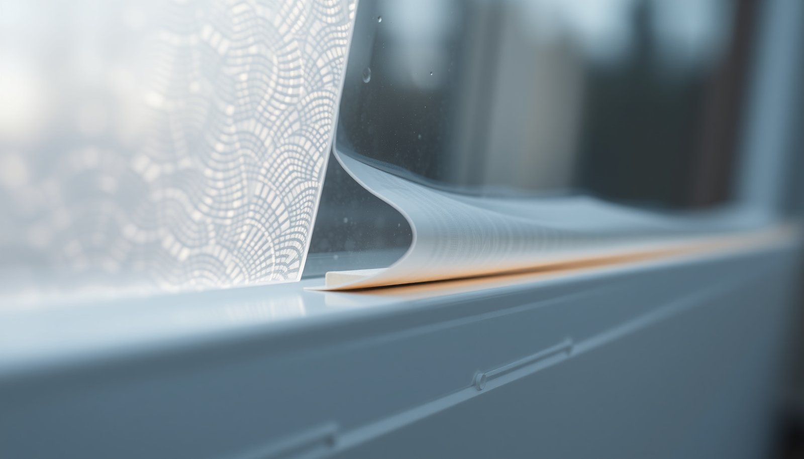 window insulation kits for condensation close-up view