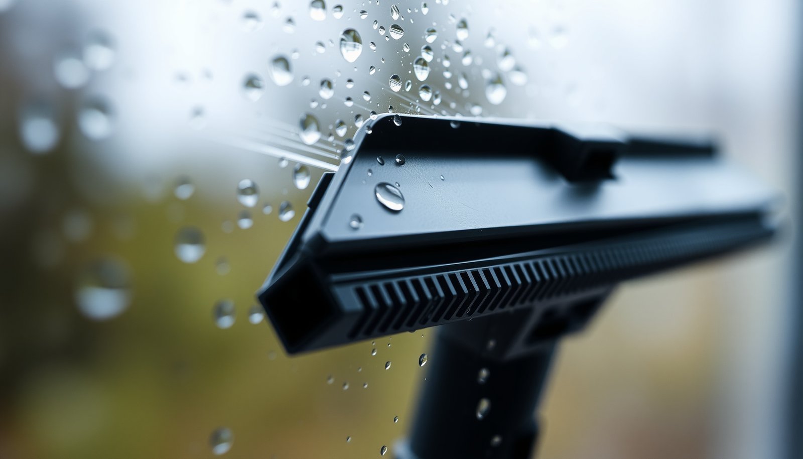 window vacuum cleaner for condensation close-up view