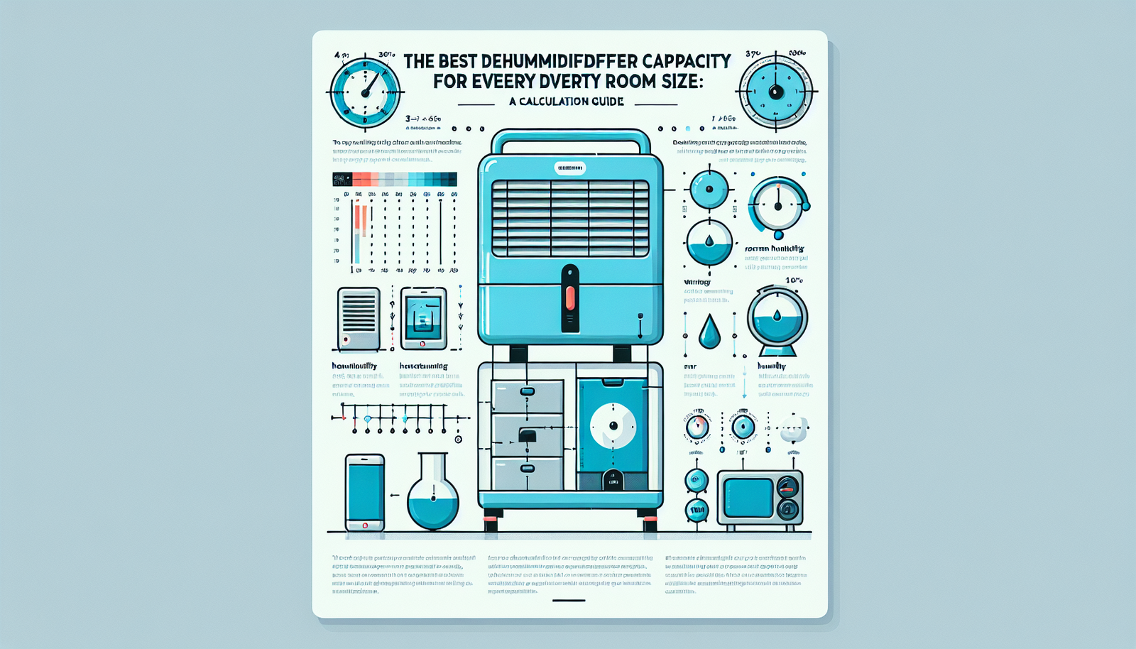 dehumidifier capacity pints room size infographic