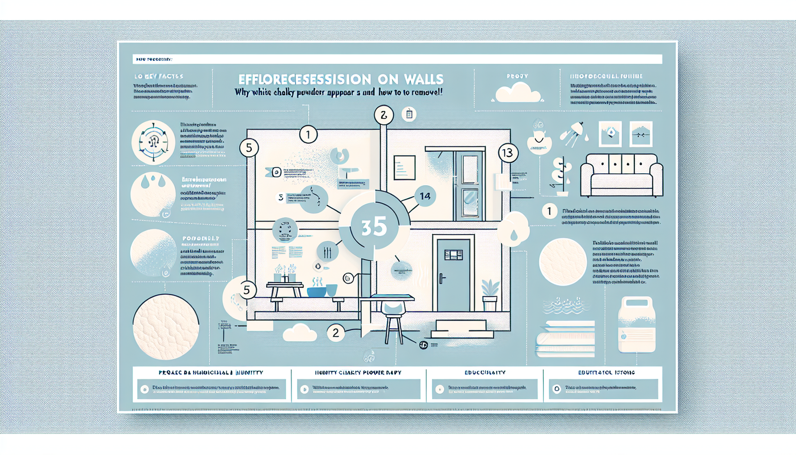 efflorescence on walls infographic