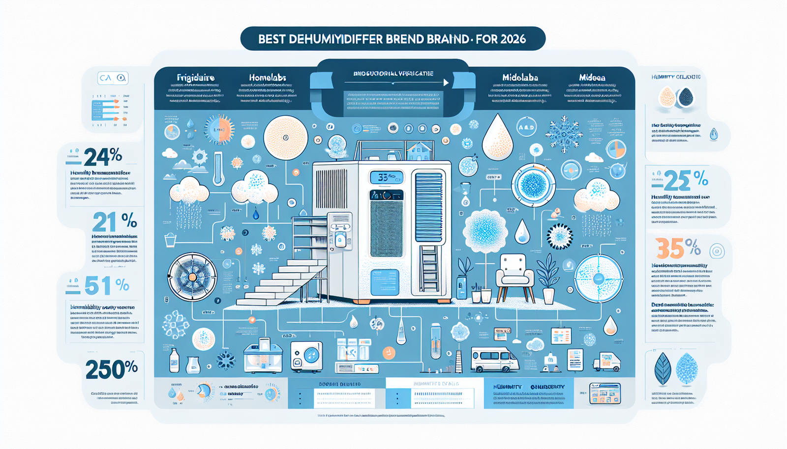 best dehumidifier brand infographic