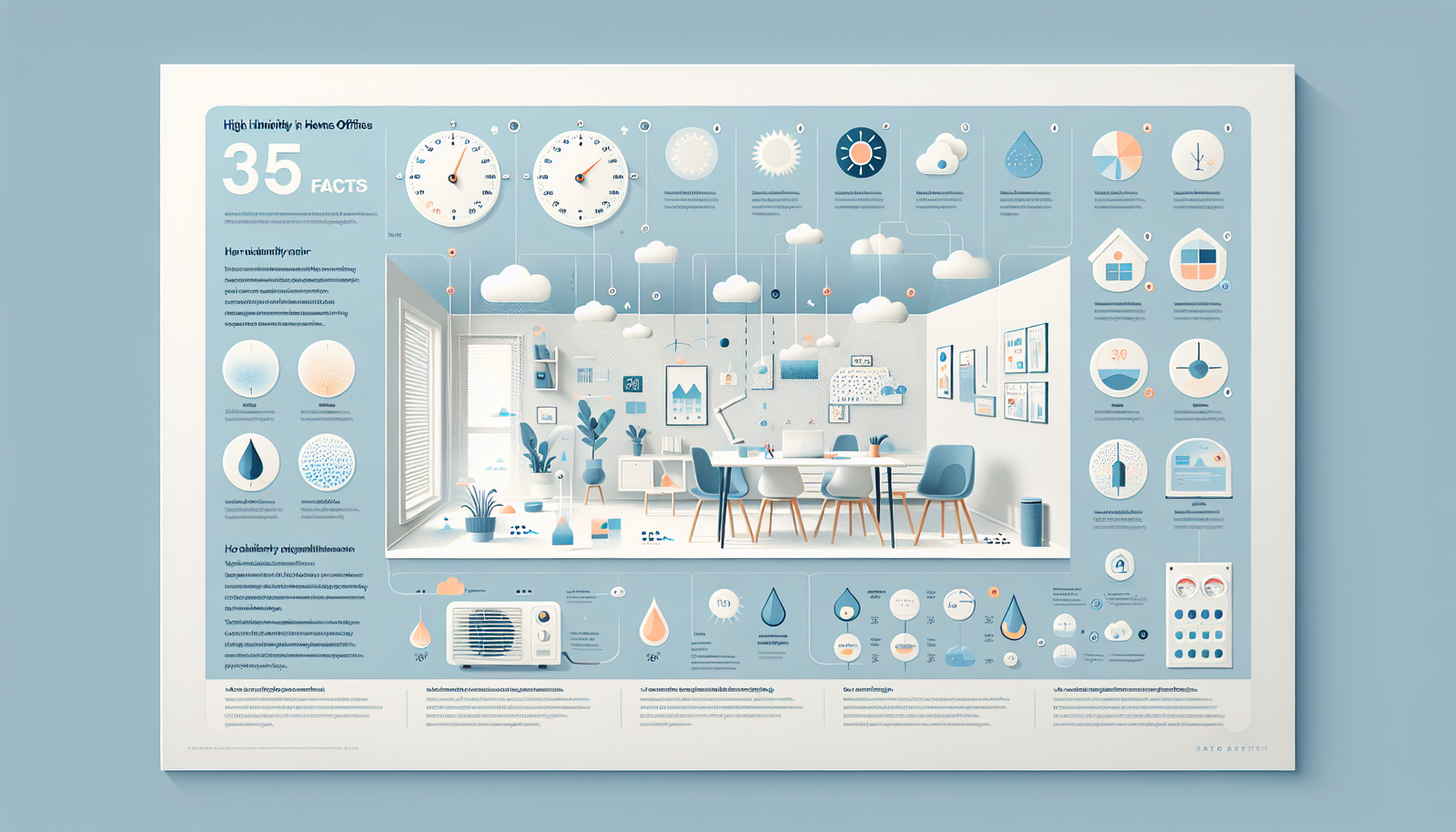 high humidity home office infographic