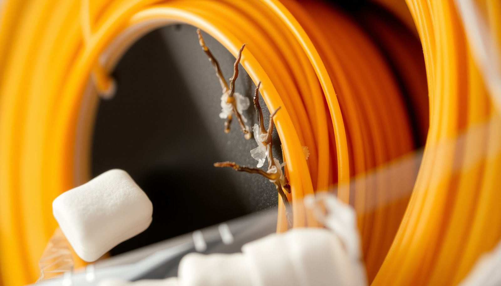 humidity for 3D printing PLA filament storage close-up view