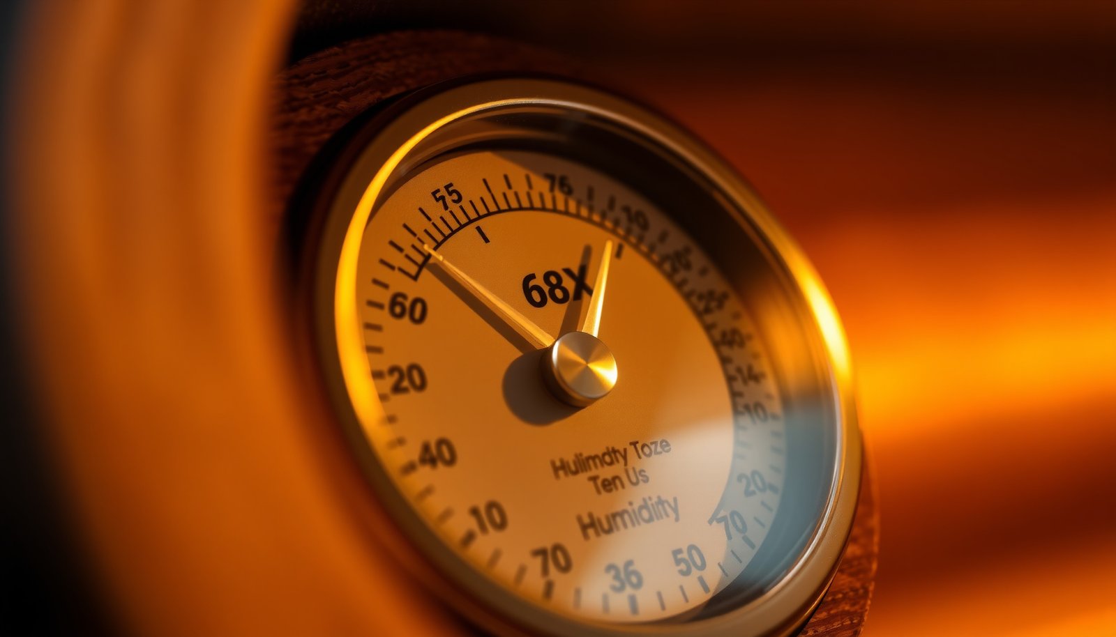 humidity for cigar humidors close-up view