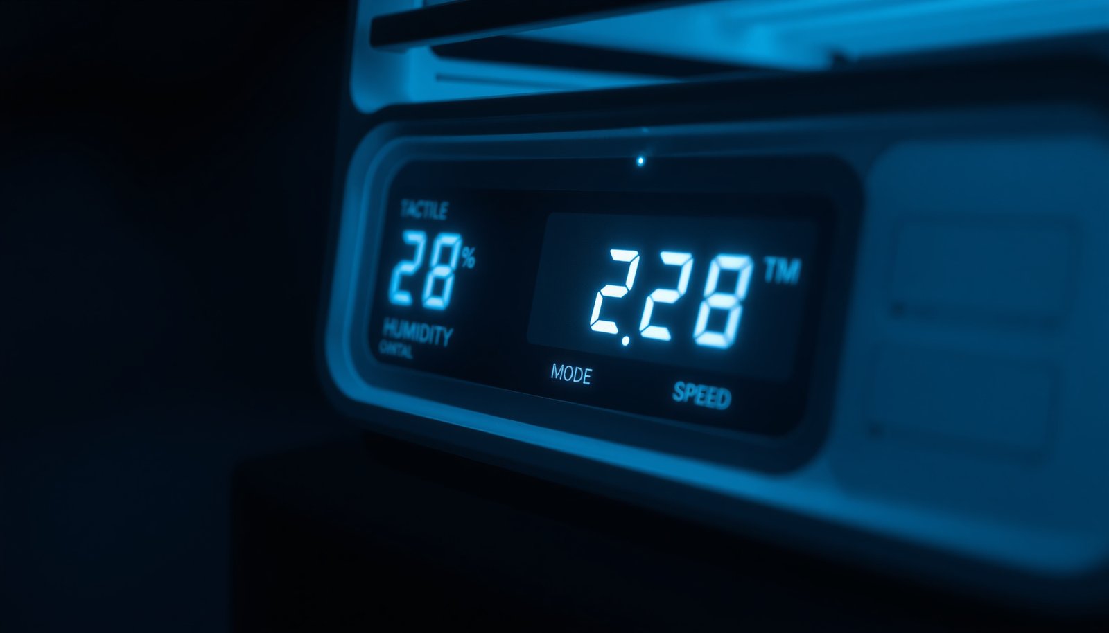 sleep with dehumidifier running all night close-up view