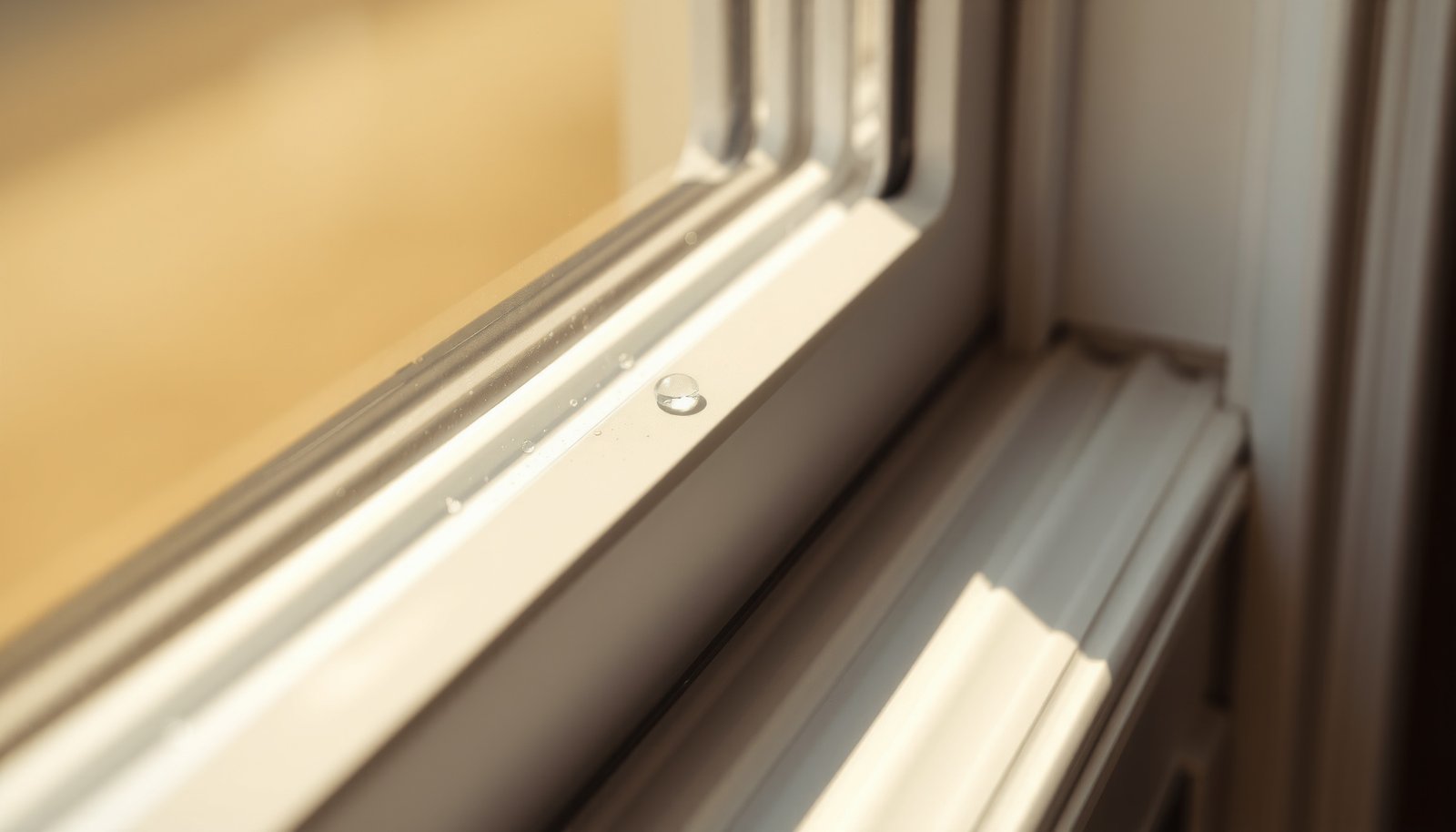 best caulking for windows close-up view
