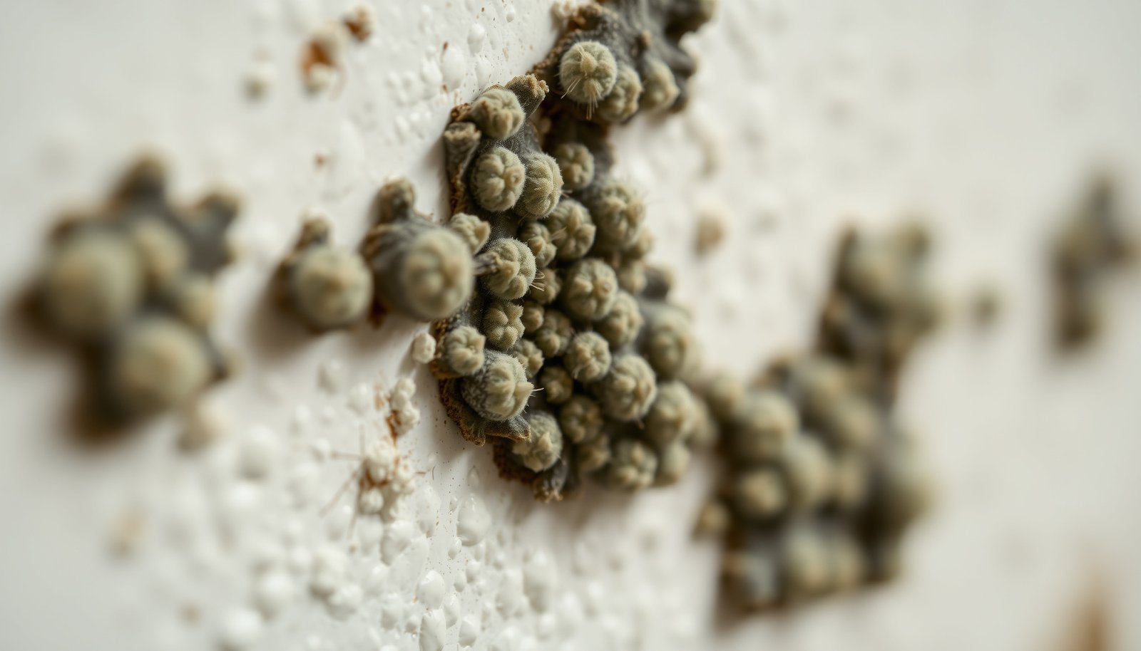 mold grow at 40% humidity close-up view