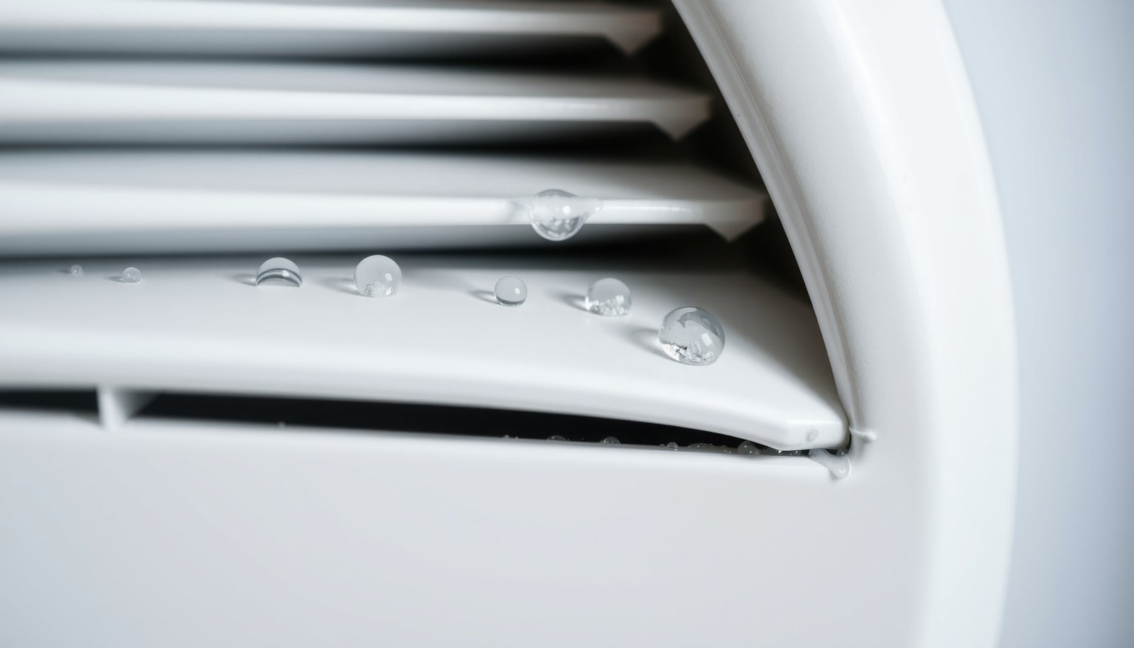condensation on AC vents close-up view