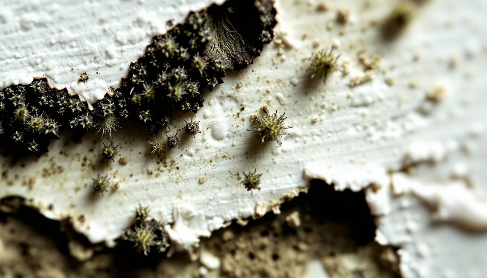 first signs of mold close-up view