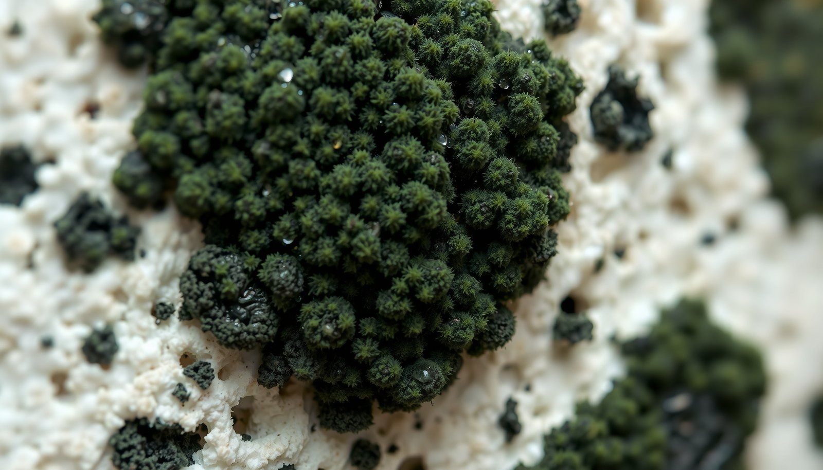 living in a house with mold long-term close-up view