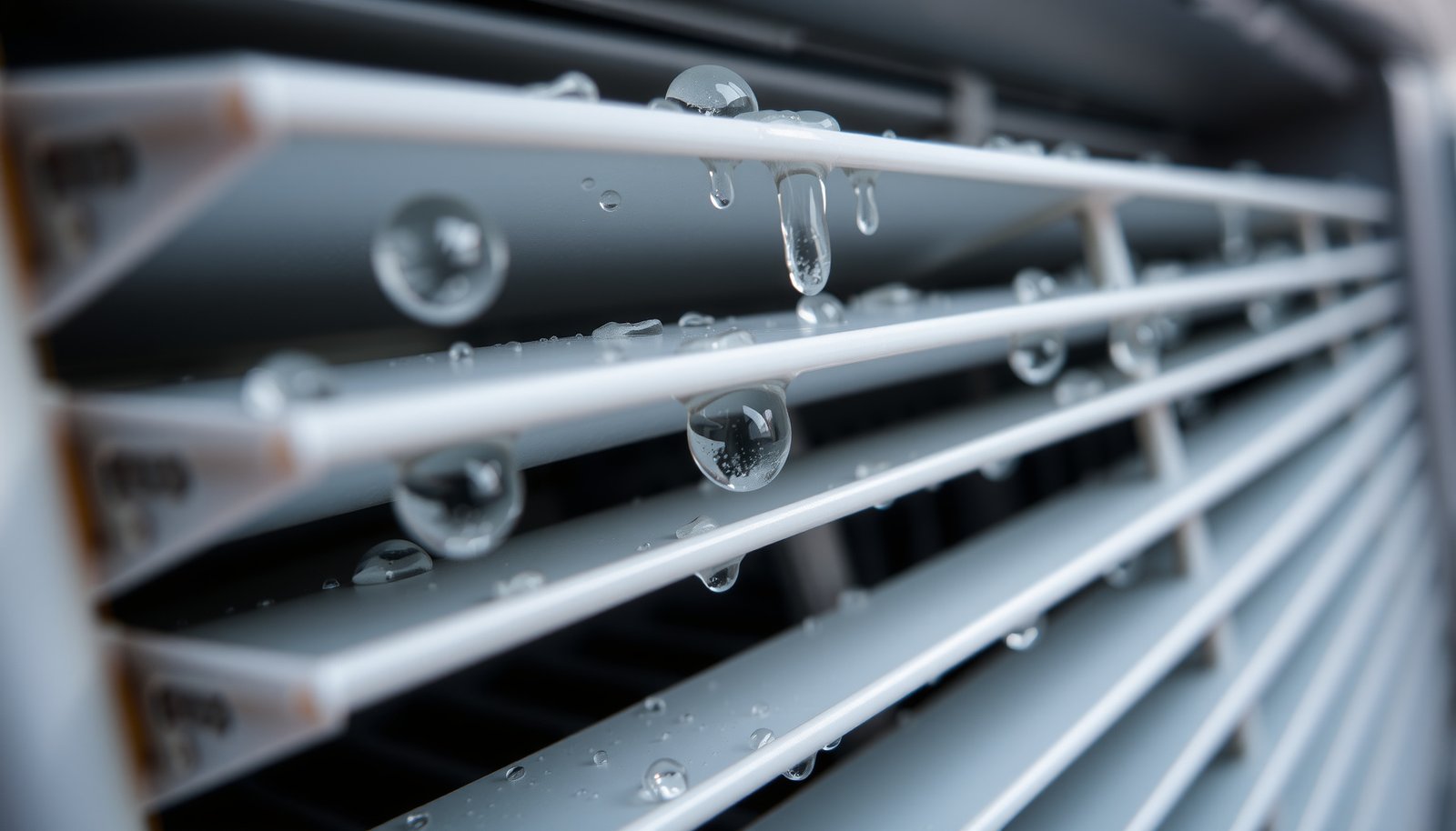house feels humid with AC running close-up view