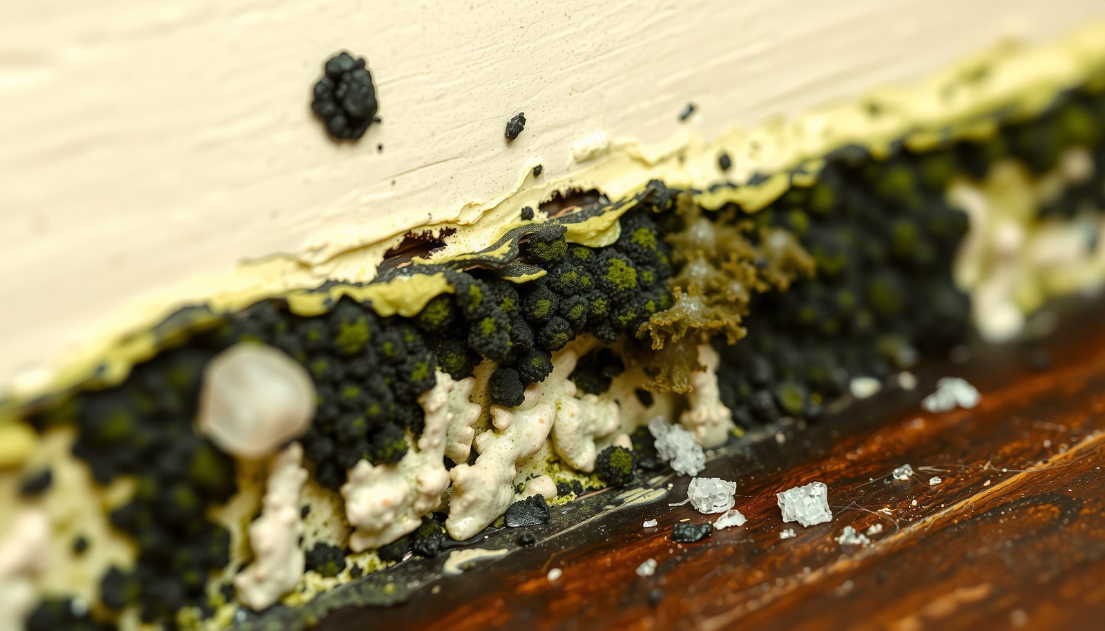 how to check for mold in a house close-up view