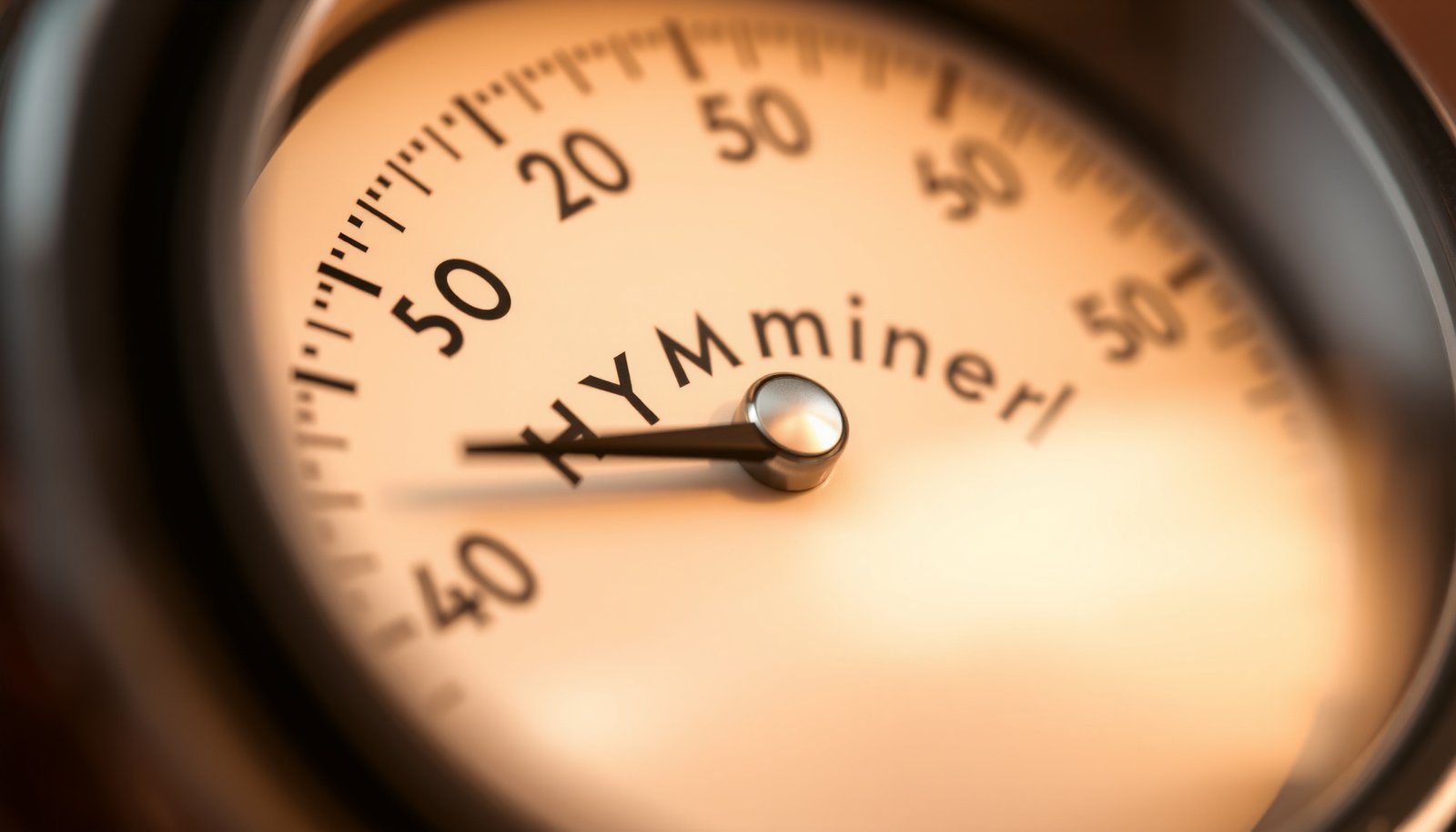 ideal indoor humidity by room close-up view