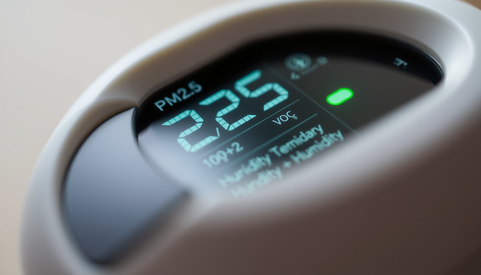 indoor air quality monitor buying guide close-up view