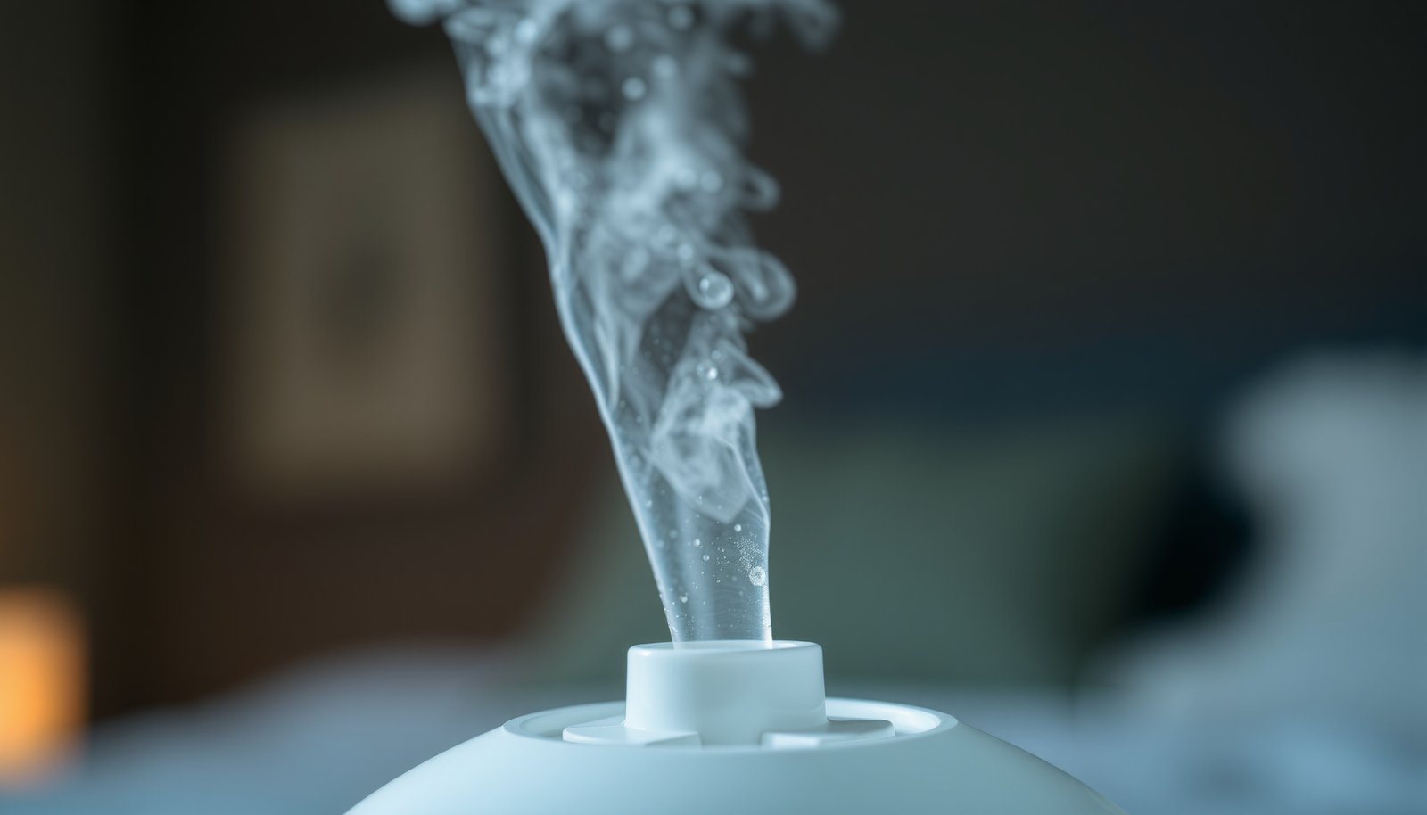 sleep with humidifier every night close-up view
