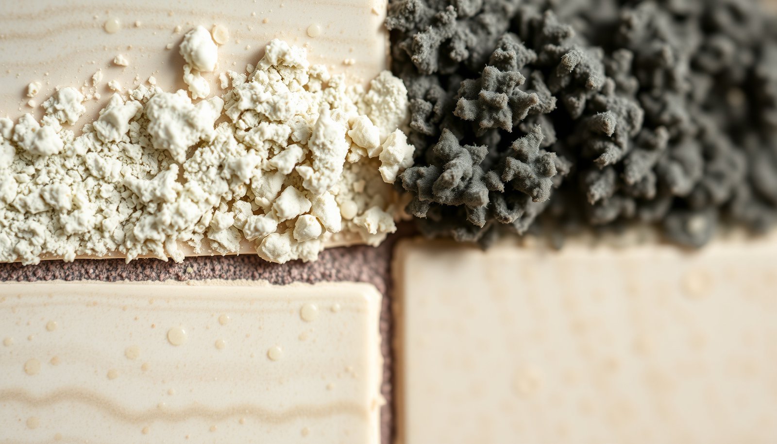 mildew vs mold close-up view
