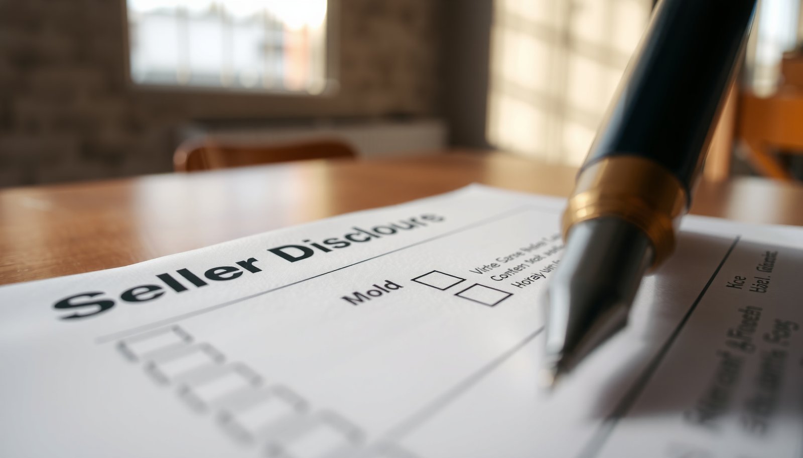 mold disclosure laws when selling a house close-up view