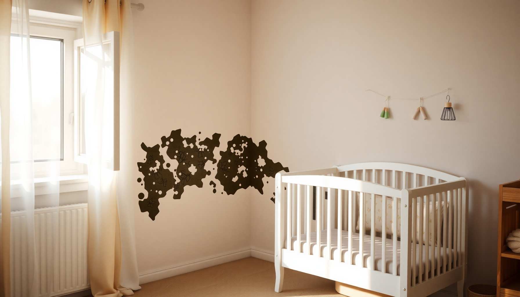 mold exposure during pregnancy close-up view