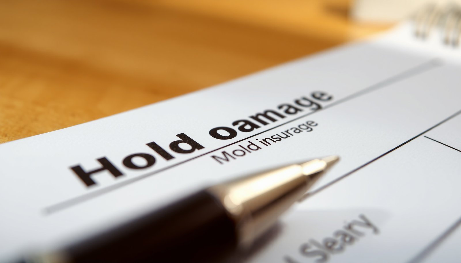 mold remediation insurance claims close-up view