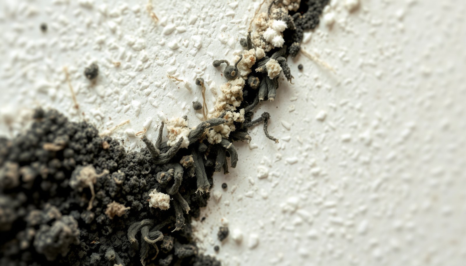 mold removal vs mold remediation close-up view
