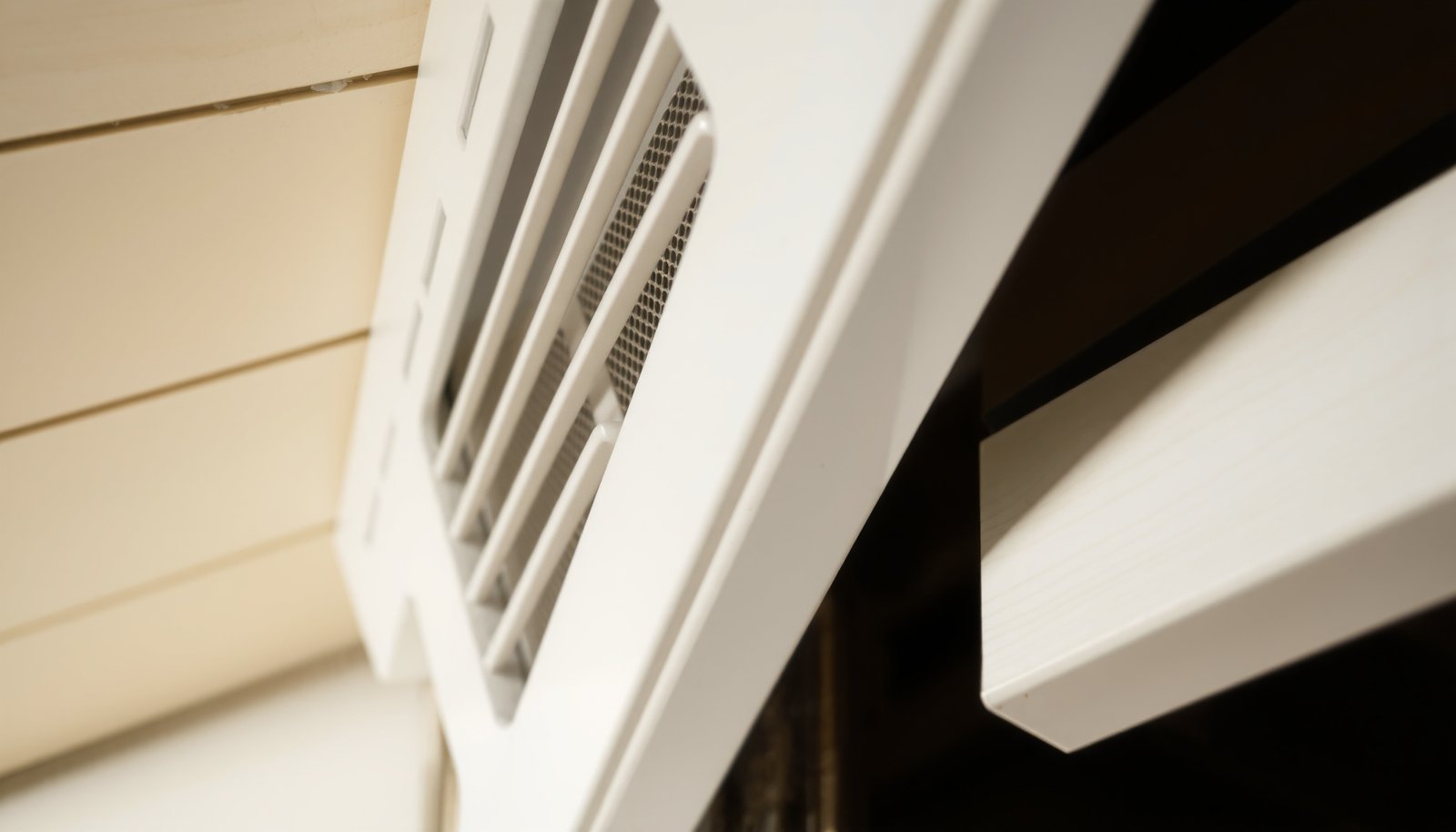 soffit vents attic moisture close-up view