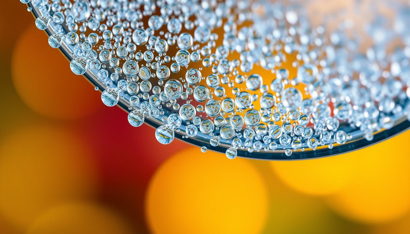 dew point and condensation close-up view