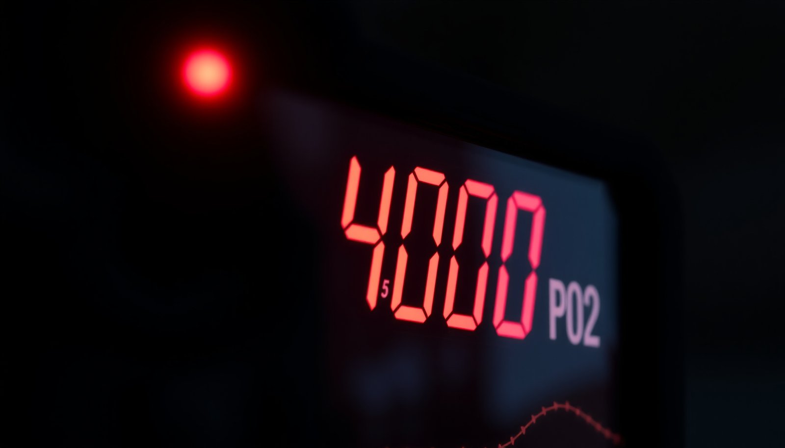 high CO2 levels in bedroom close-up view
