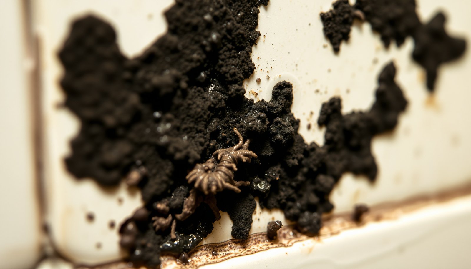 bleach fails to kill mold close-up view