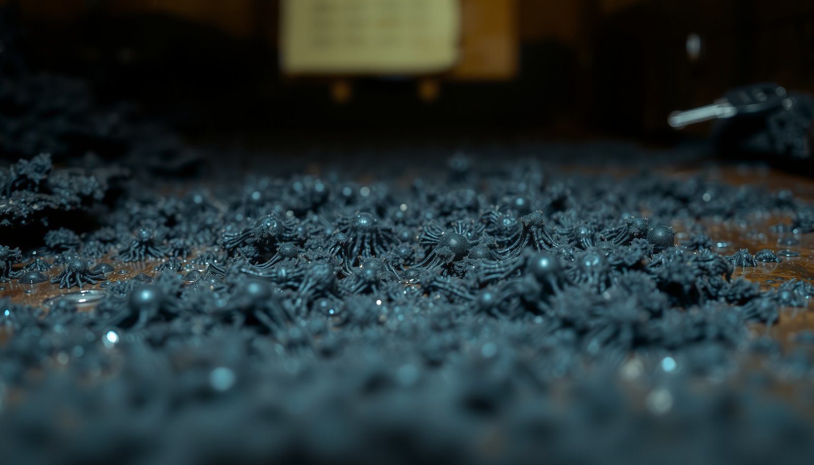 found mold after closing on a house close-up view