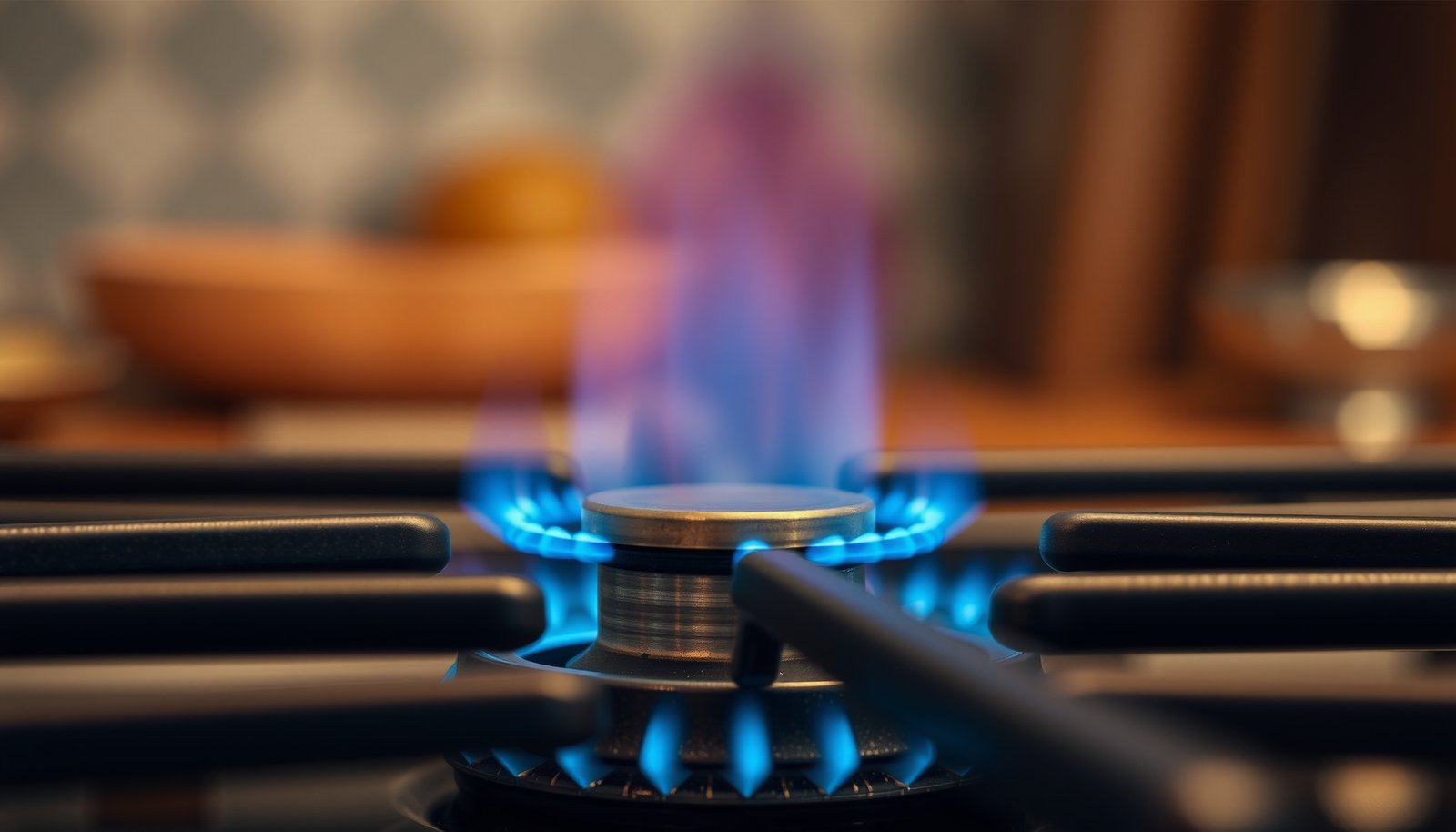 gas stove vs electric indoor air quality close-up view