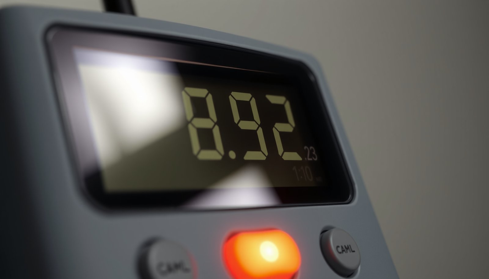 measure CO2 in bedroom close-up view