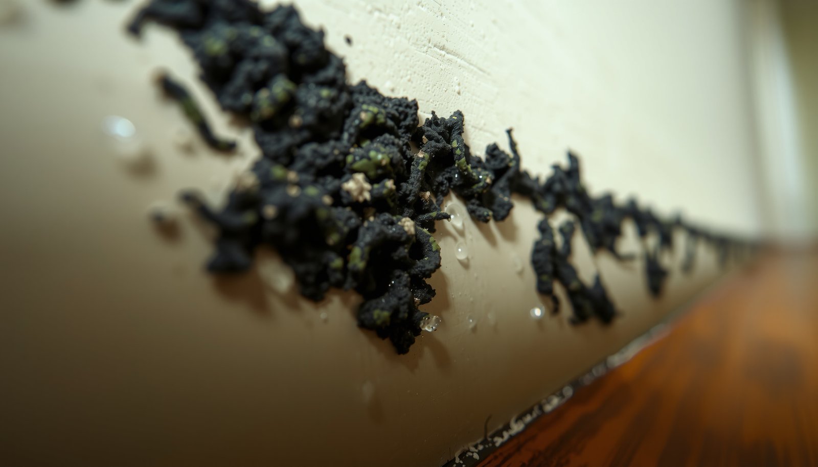 household mold making kids sick close-up view