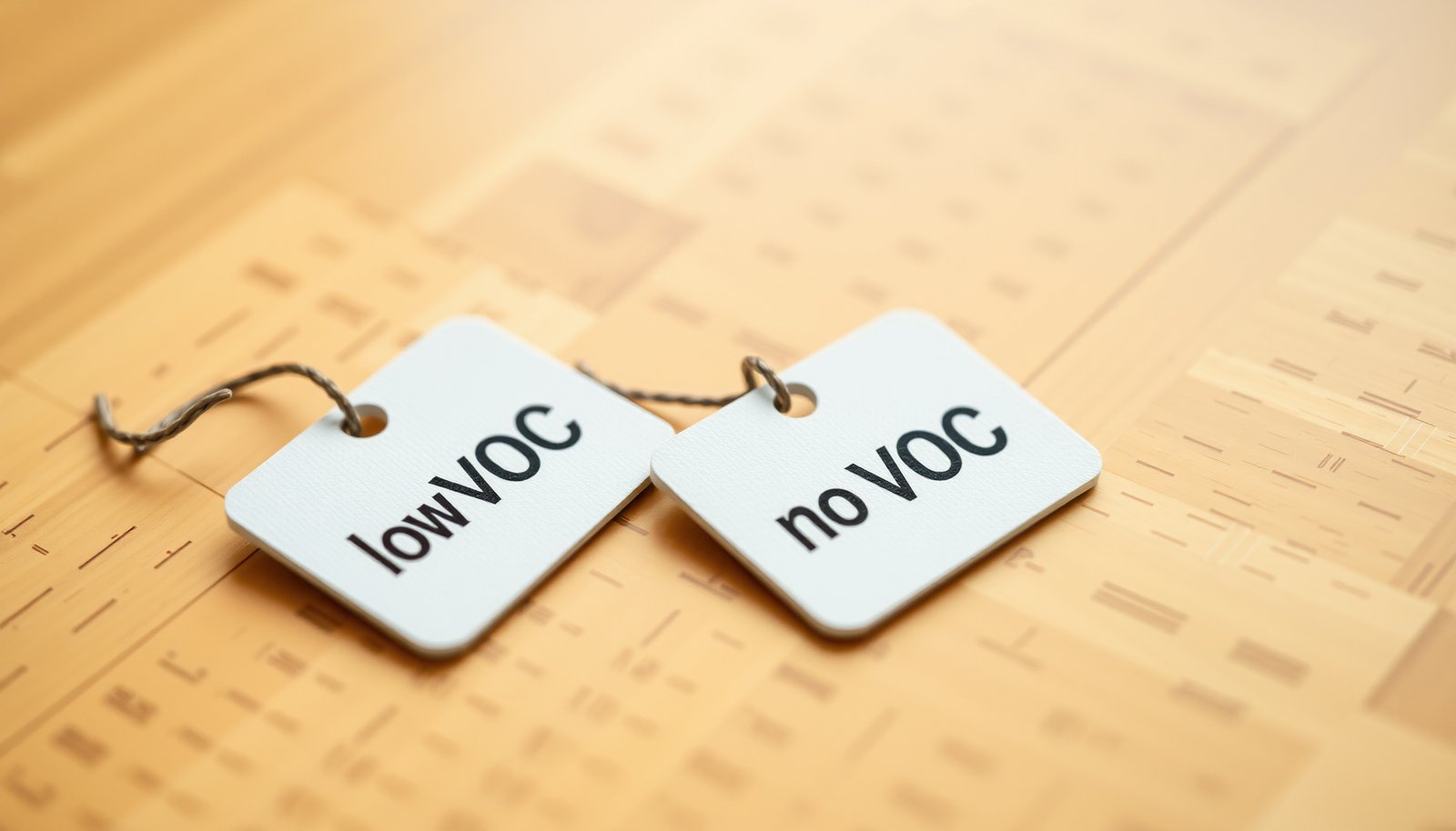 low-VOC vs no-VOC furniture close-up view
