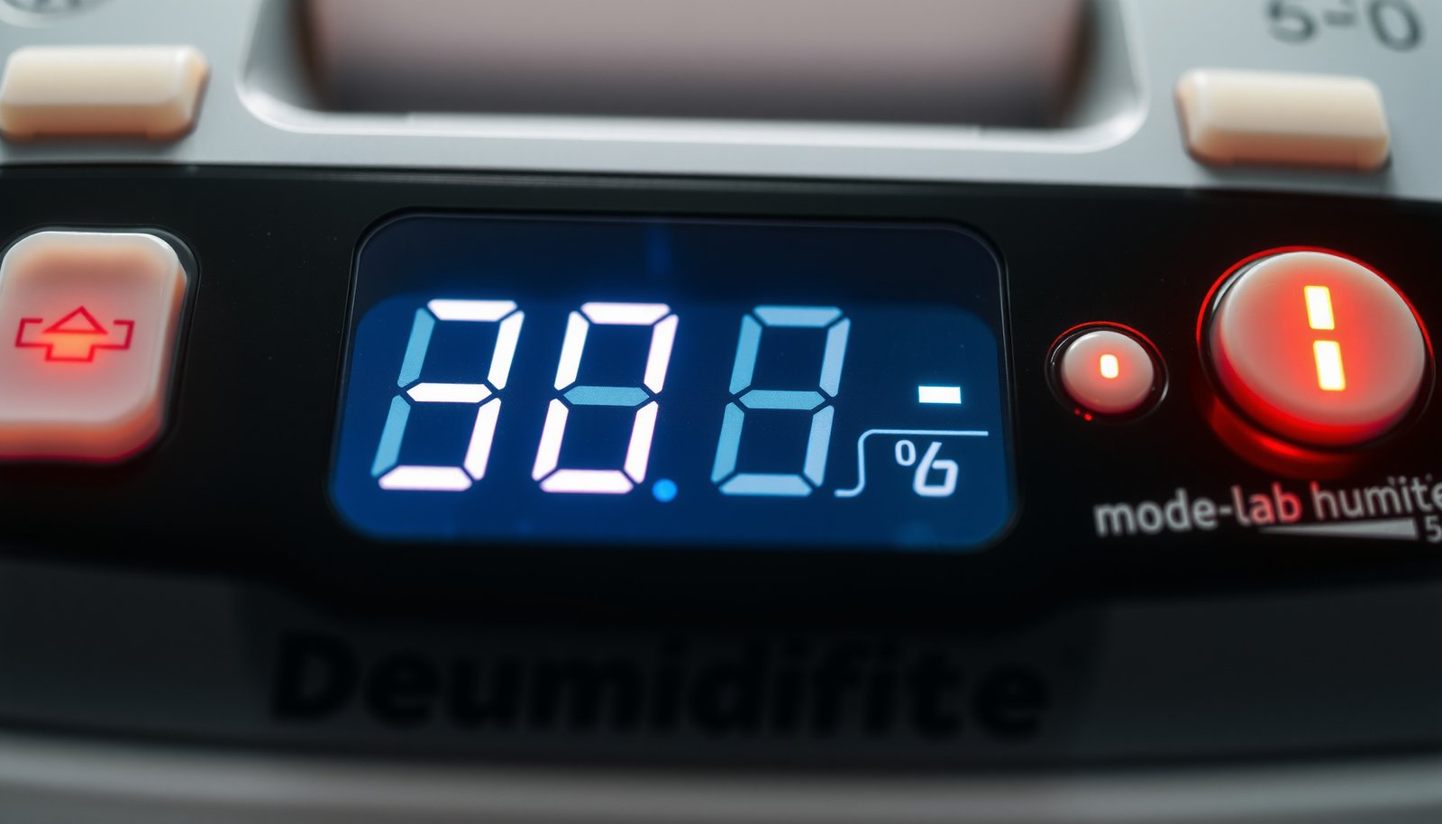 lowest humidity a dehumidifier can achieve close-up view